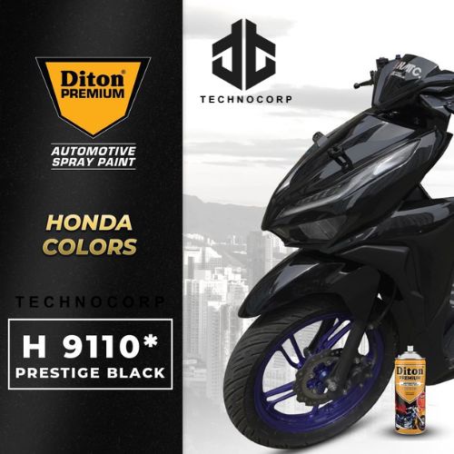 

CAT DITON PREMIUM H 9110 PRESTIGE BLACK / HONDA HITAM METALLIC SCOOPY