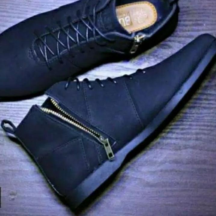 Terbaru  Kaos Kaki - Sepatu Pria Boots Casual ICON Brodo Zipper Warlock Original - Sepatu Boots Resl