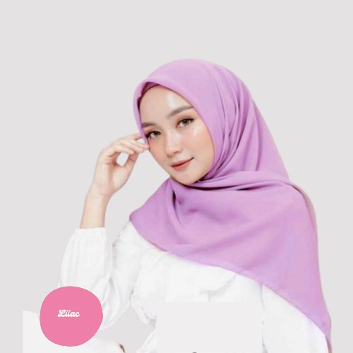 [ COD ] New 60+ Warna Daily Hijab Bella Square | Hijab Segi Empat Double Hycount | Hijab Segi Empat Bella Square-LILAC