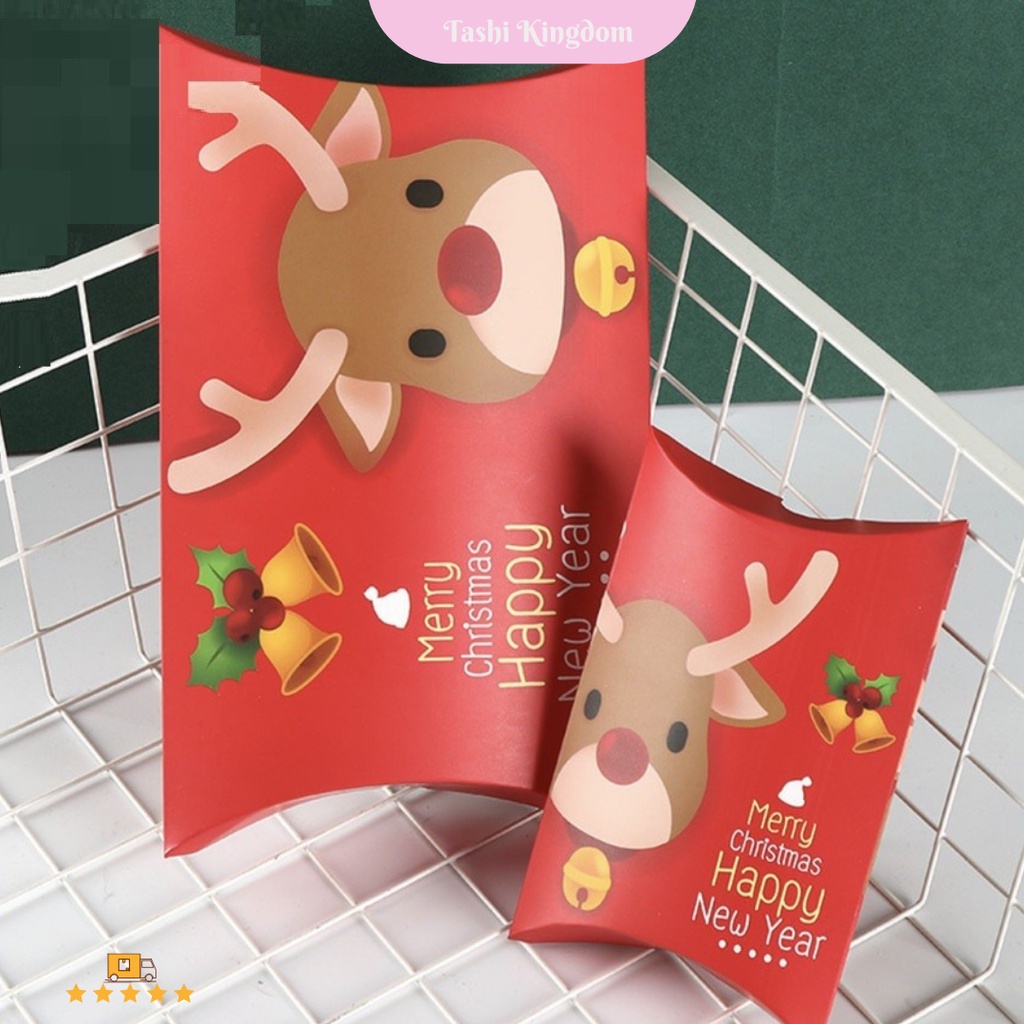 

KOTAK MERAH NATAL XL , KOTAK WAJIK NATAL , BOX PERMEN CHRISTMAS , KOTAK KADO RUDOLF NATAL