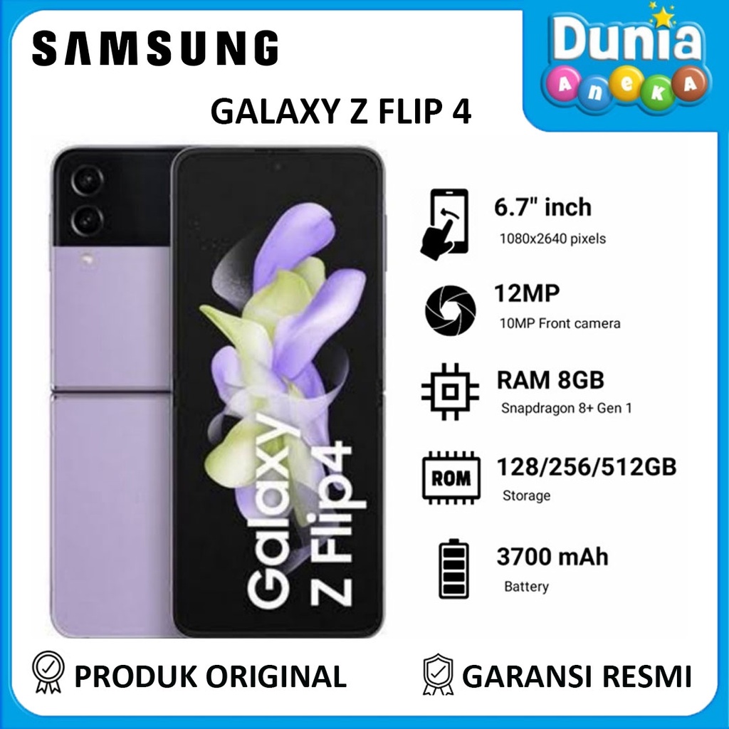 SAMSUNG GALAXY Z FLIP 4 SMARTPHONE GARANSI RESMI