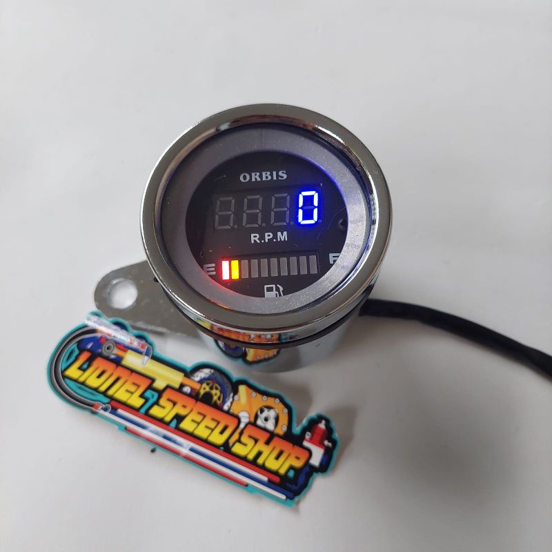 Speedometer motor led plus amper bensin universal rpm plus amper bensin