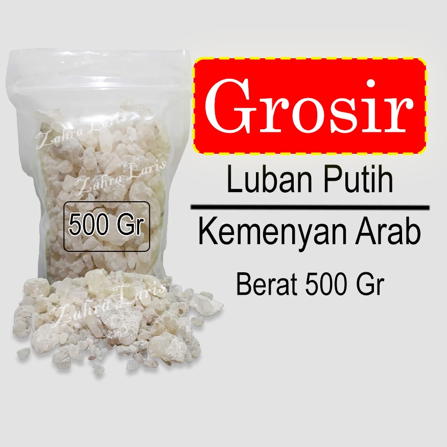 Luban Putih 1kg Kemenyan Arab Kualitas Original Mustaki  Kemenyan Putih Aromaterapi