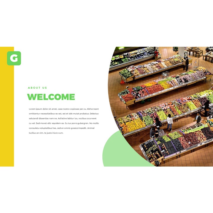 40 Grocery G-Slides Template PPTX