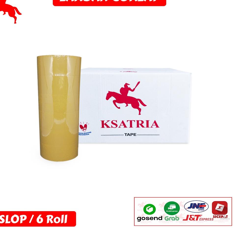 

New Discount Lakban OPP Tape / Lakban Coklat KSATRIA Tape 100 Yard (1 Slop)
