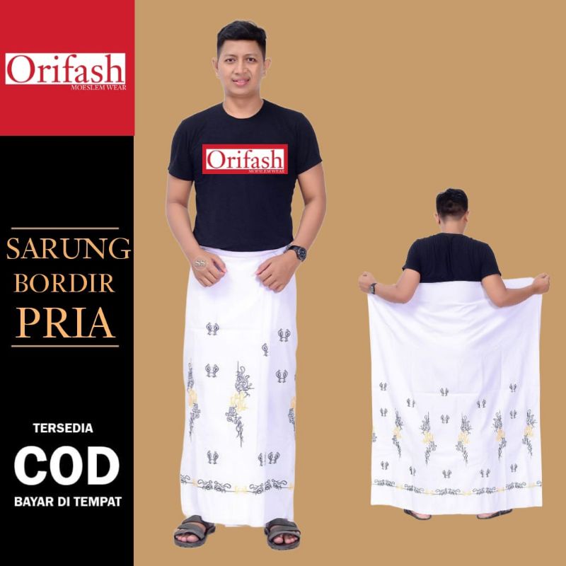 KOKO PRIA DEWASA LENGAN PENDEK MODEL BORDIR KOMBINASI BATIK KATUN HALUS SUPER PREMIUM