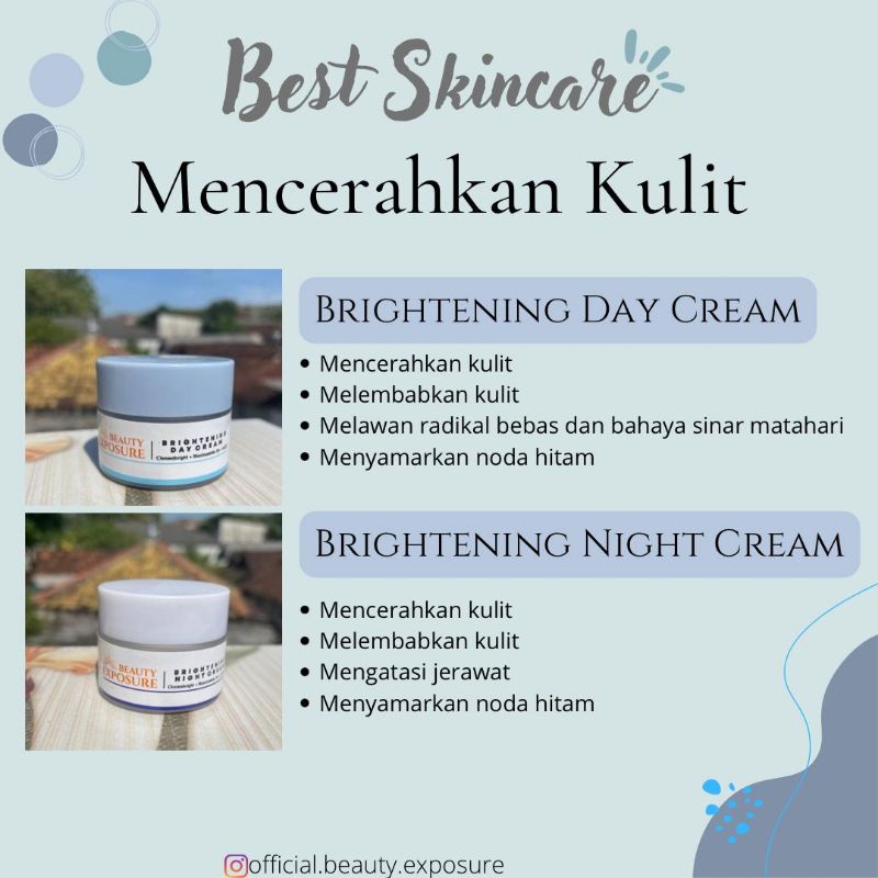 cream brigtening skincare bexindo beauty exposure