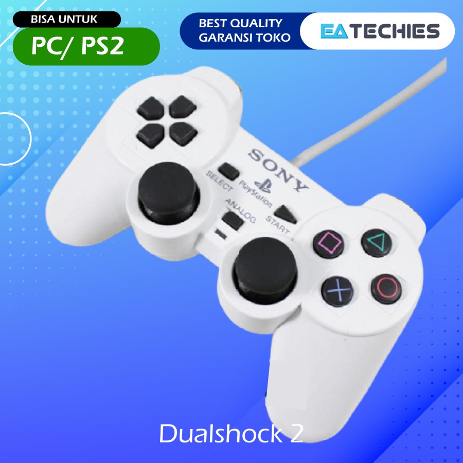 Stick PS2 Putih White Stik PS2 Playstation 2 Ori Original Best Quality 100%