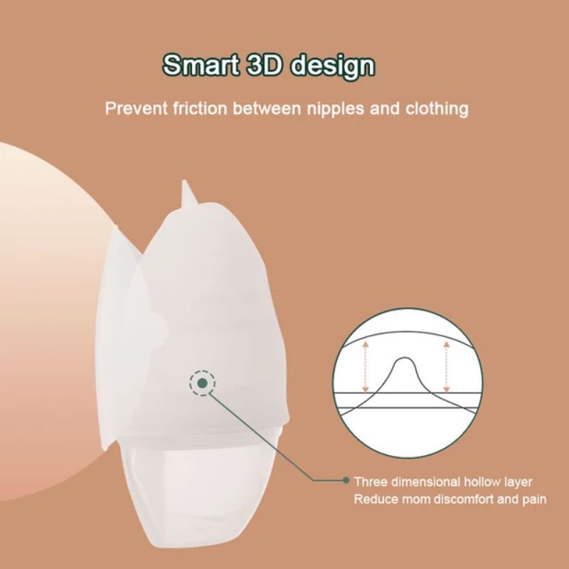 Horigen Wearable Manual Breast Milk Collector - Penampung ASI silikon dengan hisapan