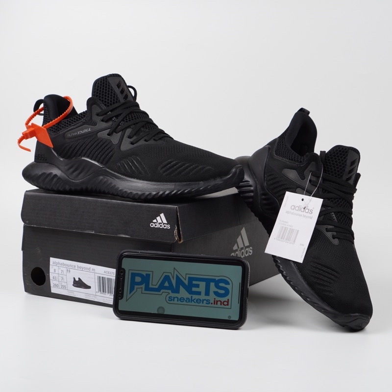 Sepatu Adidas Hitam Adidas Alphabounce Beyond Full Black