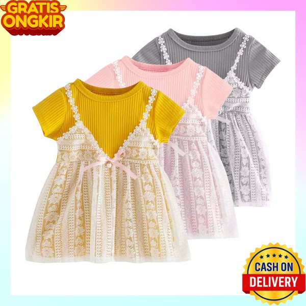 Gahun Pesta Ansk Cewe Gaun Pesta Anak Cewek Dress Anak Perempuan Import Rok Midi Ank Cewek Pakaian N