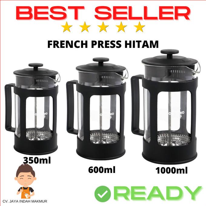 

[BISA COD] Coffee Press / French Press Coffee and Tea Plunger Press Kopi Hitam