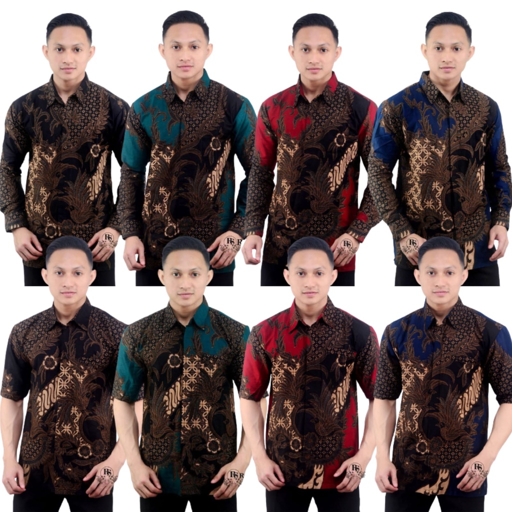 KEMEJA HEM BATIK PRIA M L XL XXL MOTIF MAESA