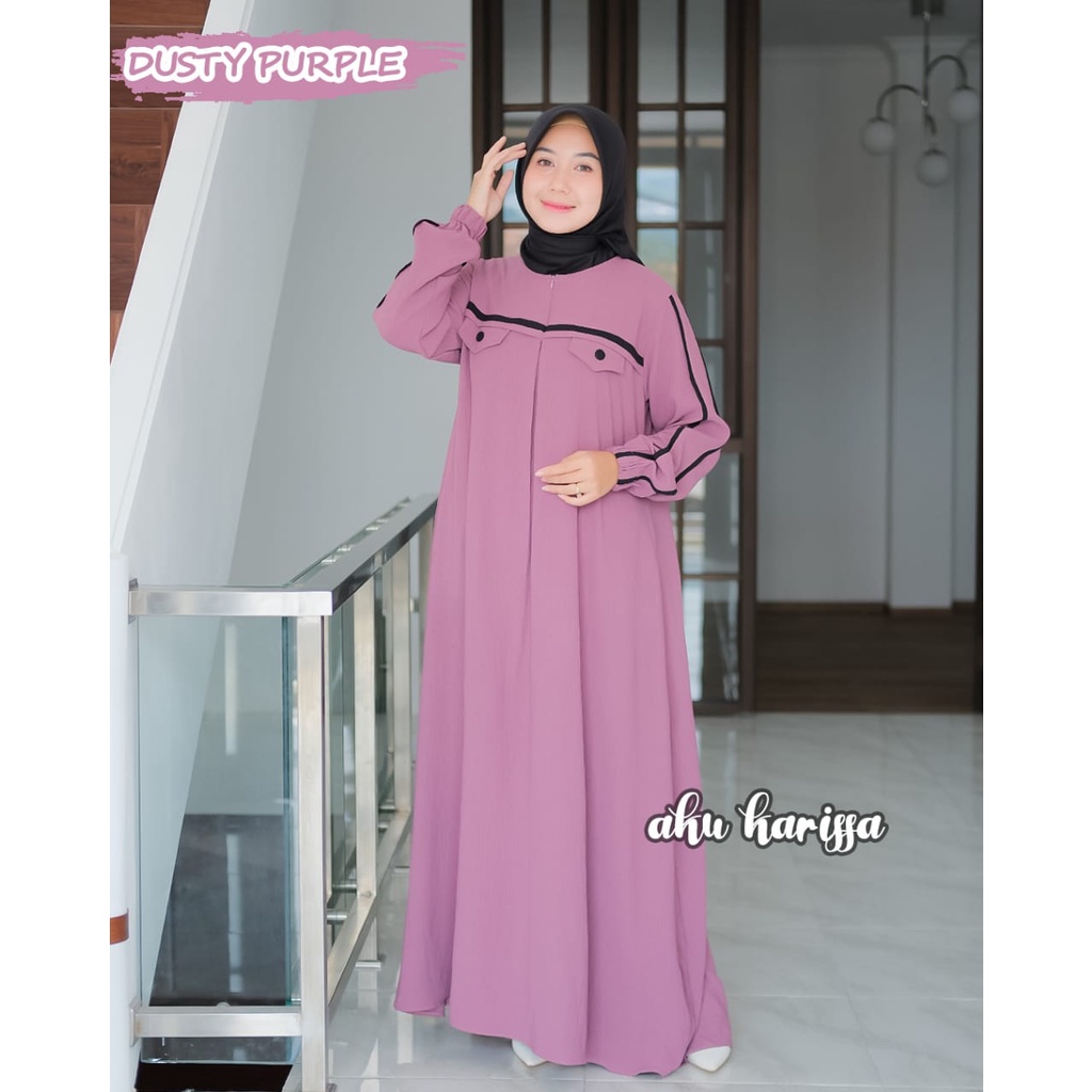 GAMIS SYAHNUM DAN ELENA AKU KARISSA NEW ARRIVAL CRINGKEL PREMIUM STYLE UNIK HANGOUT KOMUNITAS BUSANA WANITA KEKINIAN