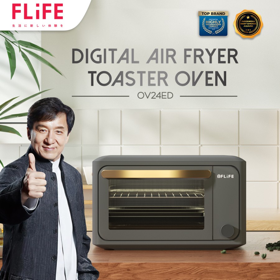 FLIFE OV-24ED Digital Air Fryer Toaster Oven 24L - 8in1 Function