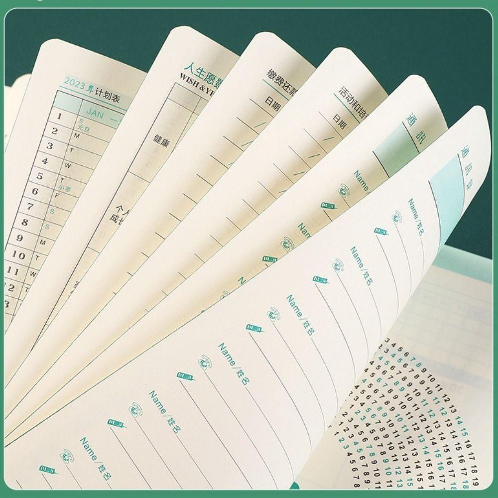 Agustina 2023a5 Notebook Tahunan Bulanan Habit Budidaya Perencanaan Kerja Manajemen Waktu Perlengkapan Kantor Jadwal Organizer Agenda Notepad