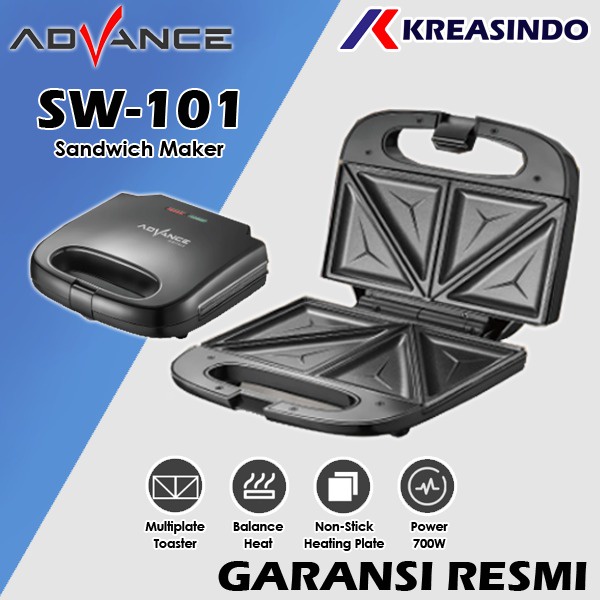 ADVANCE SW101 / SW-101 Pembuat Sandwich Toaster Maker 2 Lapis