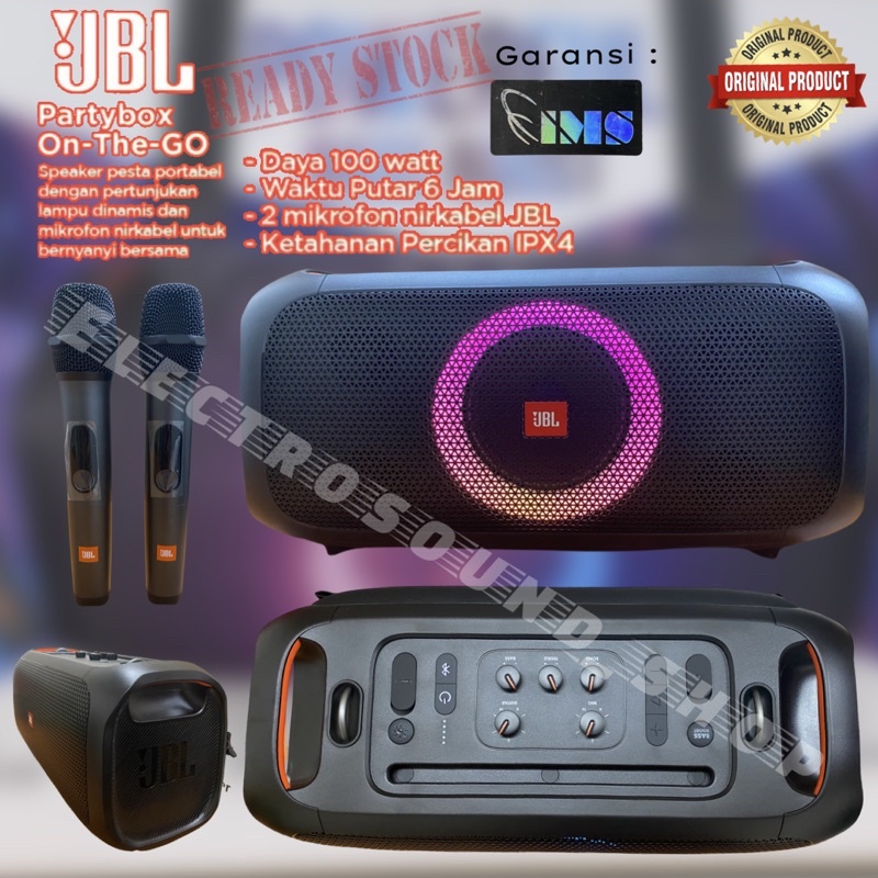 Speaker JBL partybox on the go original garansi IMs