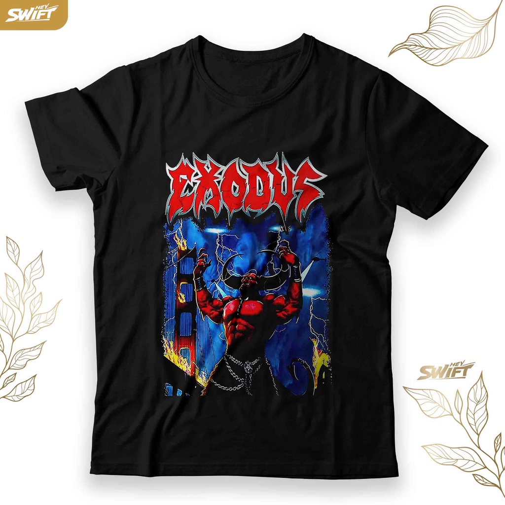 KAOS Exodus trash metal band artwork TSHIRT BAJU DISTRO