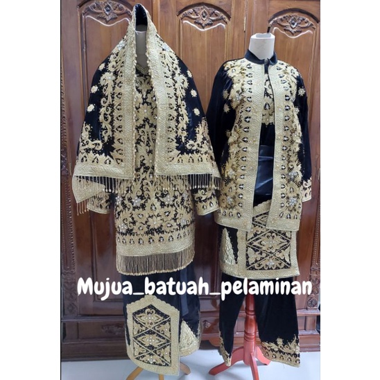 Baju Koto Gadang Penganten Minang Warna Hitam