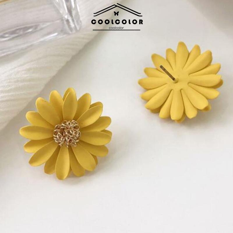 COD❤️Anting Bunga Matahari Daisy Krisan Korea Fashion Sederhana Gaya Untuk Wanita- cl