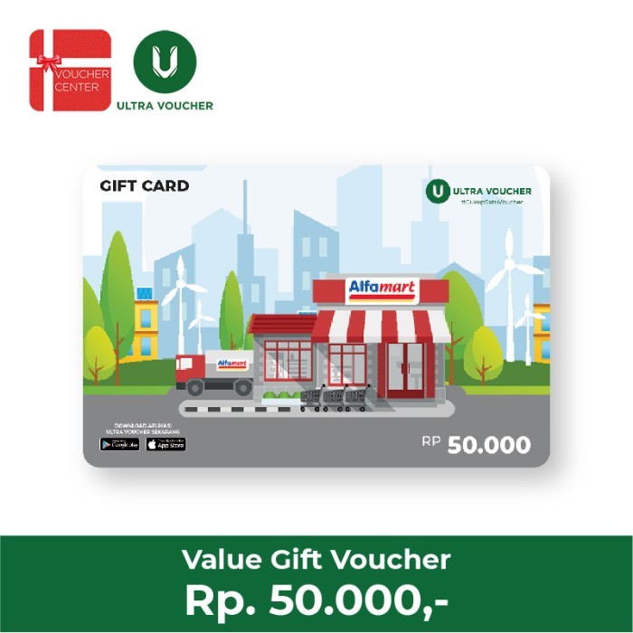 New (UVGC No Pin) Ultra Voucher Gift Card Rp. 50.000