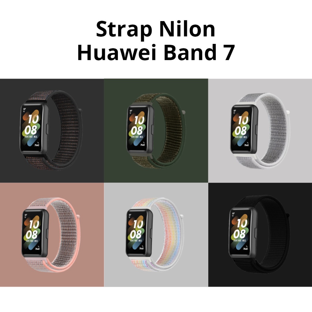 Nylon Strap Velcro Huawei Band 7 Honor Band Replacement Band Lightweigh Wristband Sports Breathable