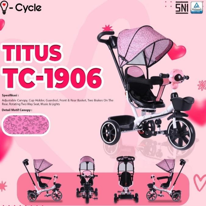 Sepeda Roda 3 I-Cycle Titus Tc-1906 #Original