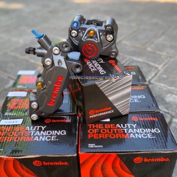 Modern.. kaliper Brembo axial 4 piston grey kaliper depan belakang Brembo 4 piston brembo belakang 2