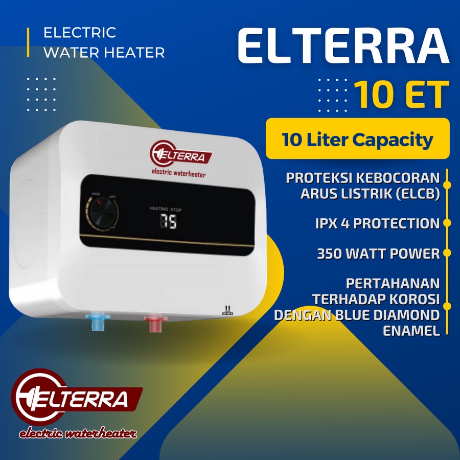 water heater ELTERRA 10ET KAPASITAS 10 LITER water heater listrik