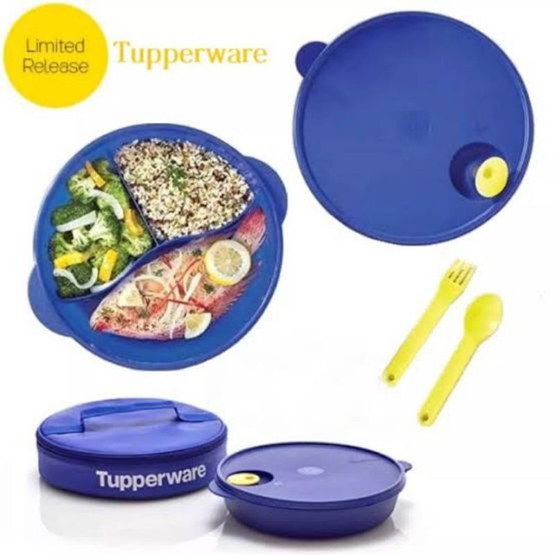 Tempat makan sekat Large CWL tupperware, wadah bekal, set bekal dewasa, lunch box, BYO, kids lunch a