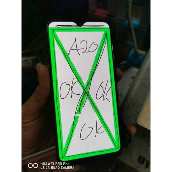 LCD SAMSUNG A20 A205F ORIGINAL COPOTAN