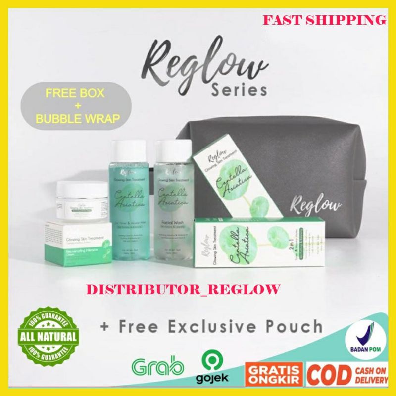 PAKET BRIGHTENING REGLOW SKINCARE ORIGINAL FREE POUCH&amp;GIFT