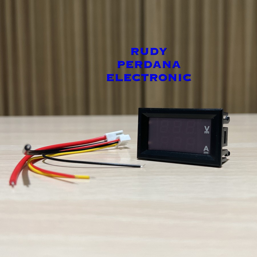 VOLTMETER AMPEREMETER DIGITAL DC LED DUAL DISPLAY 0.28&quot; INCH 100V 10A