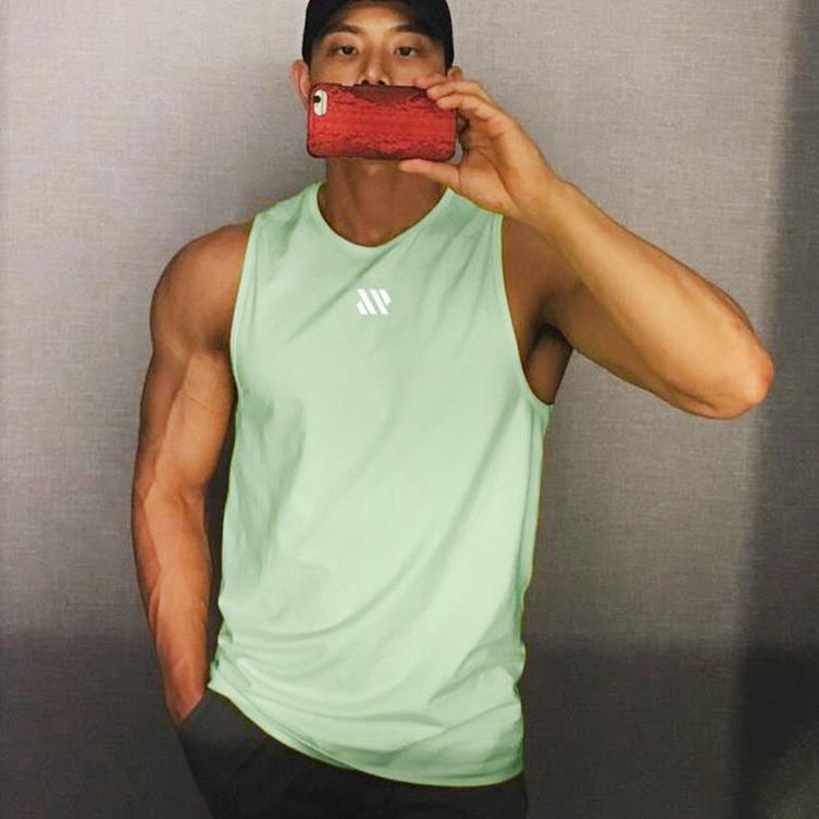 ➬Laris➬ SL380 Singlet GYM - Kaos Gym Fitnes - Baju Training Fitness Pria ✵