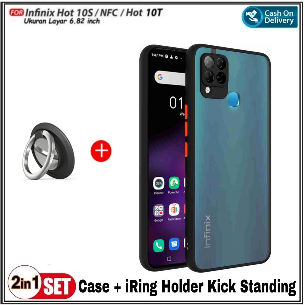 Riyanali_Shop Aero My Choice Case Ring Infinix Hot 12 Pro / 12 Pro NFC / Hot 10S / 10S NFC / 10T / 1
