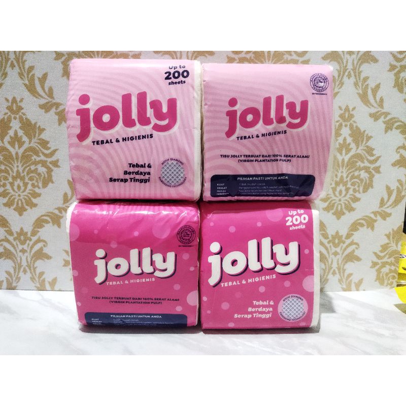 Tissue Jolly pop up Tisu Murah Tisue facial kecil / Facial Tissue 90gr 200sheets Tisu Jolly pop up kecil
