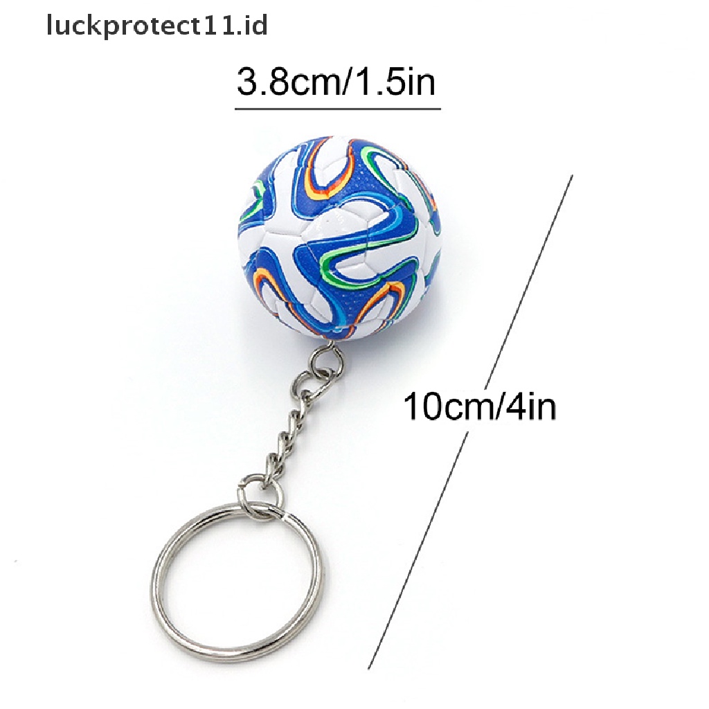 /Fashion Hot// Fashion// 3D Olahraga Sepak Bola Souvenir Kulit PU Keyring Pria Sepak Bola Fans Gantungan Kunci Liontin.