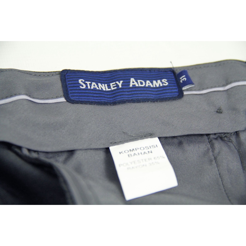 [COD] Celana Pria Formal STANLEY ADAMS Abu Gelap Motif Serat Slim Fit | Bahan Halus Grey (O) | Celana Bahan | Celana Kantor