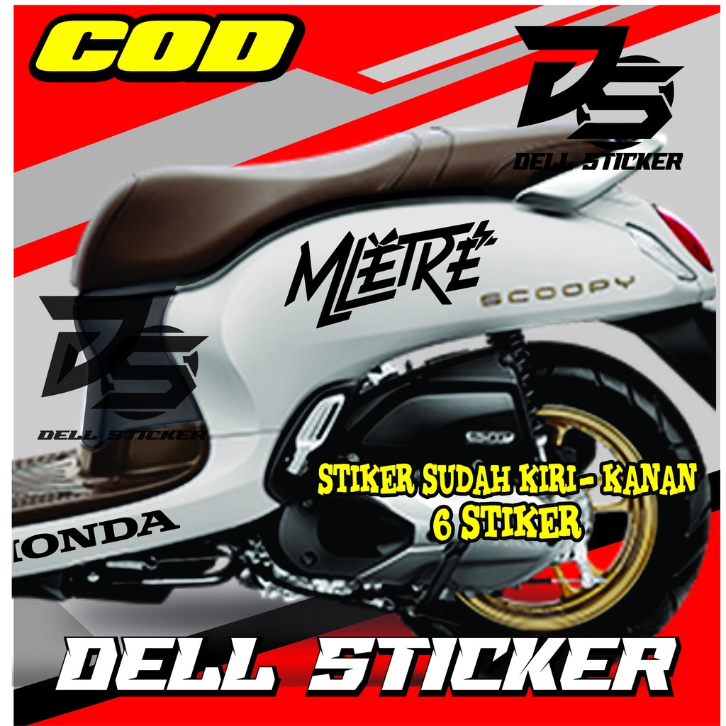 Stiker Scoopy MLETRE  / Cutting Cticker Scoopy / Cutting Striping Scoopy PRESTIGE / ALL SCOOPY / STI