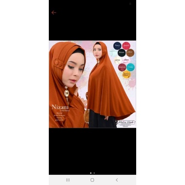 Hijab Jumbo Mizan Instan Kancing Jilbab Terbaru Model Baru 2022 Kerudung Cantik