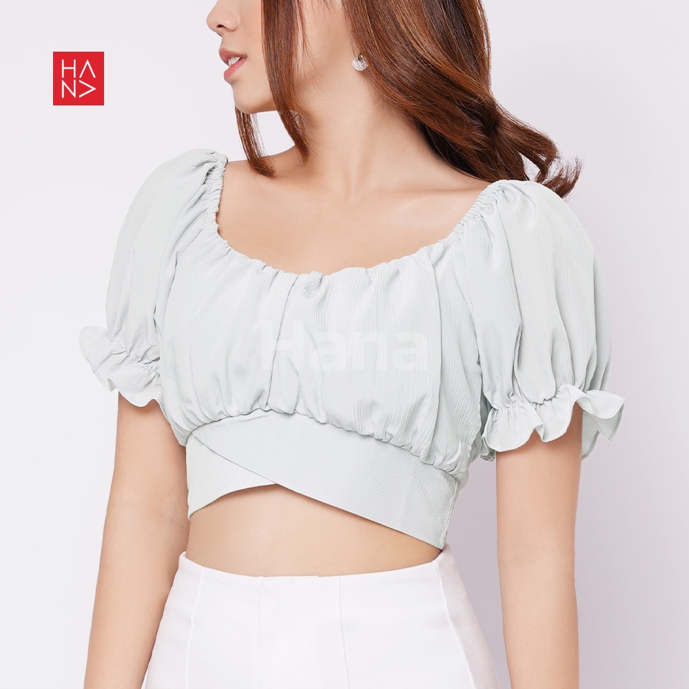 Hana Fashion - Reina Sabrina Top / Atasan Wanita Gaya Korea - SB279