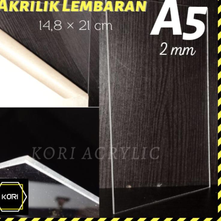 

ィ Akrilik Acrylic Lembaran A5 2 mm Bening 14,8 x 21 cm | Akrilik Potong | Akrilik Lembar ⇒