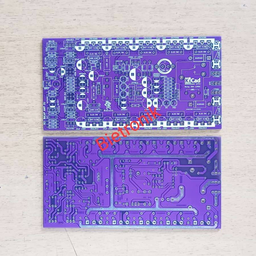 PCB OCL Balap BT500 Amp 2U Dauble Layer