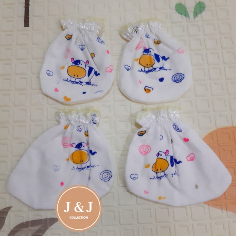 Sarung Tangan Dan Kaki Bayi Baru Lahir/Newborn Renda