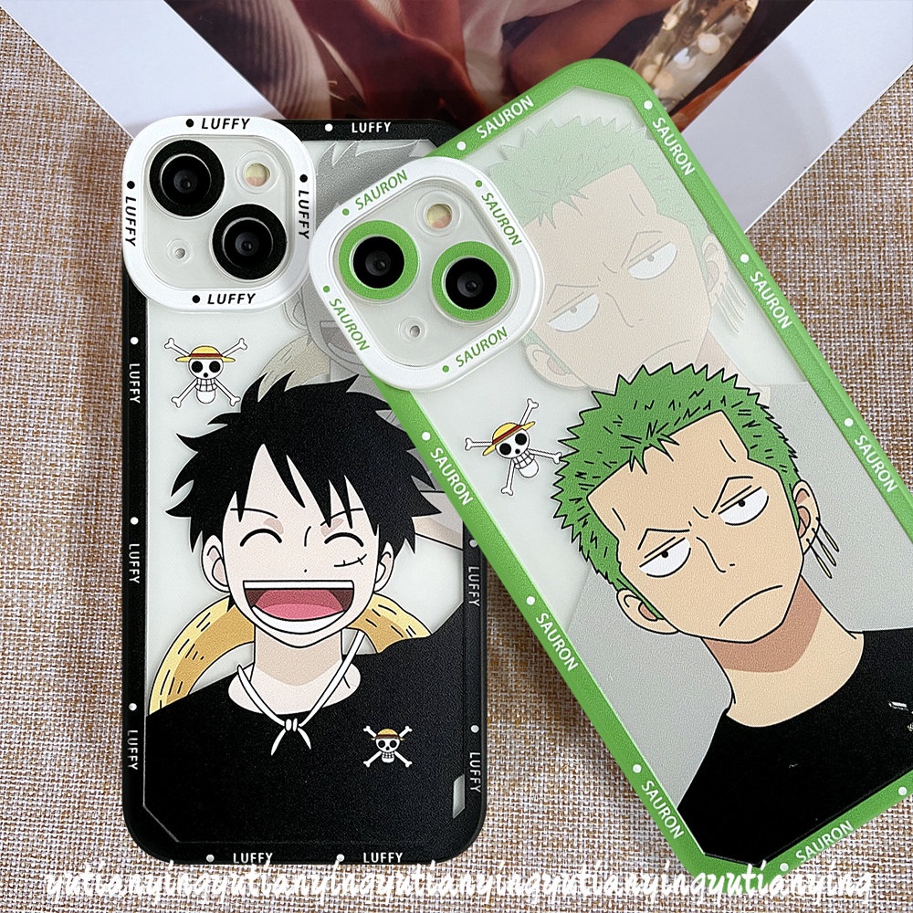 Casing Realme C35 C11 C25 C25Y C21Y C20 C21 C25s C30 C31 C15 C12 C3 C20A GT 8Pro 8 6i 8i 9Pro Plus 5i 9 5 9i 5s Soft TPU Kartun Anime One Piece Luffy Zoro Tutup Belakang