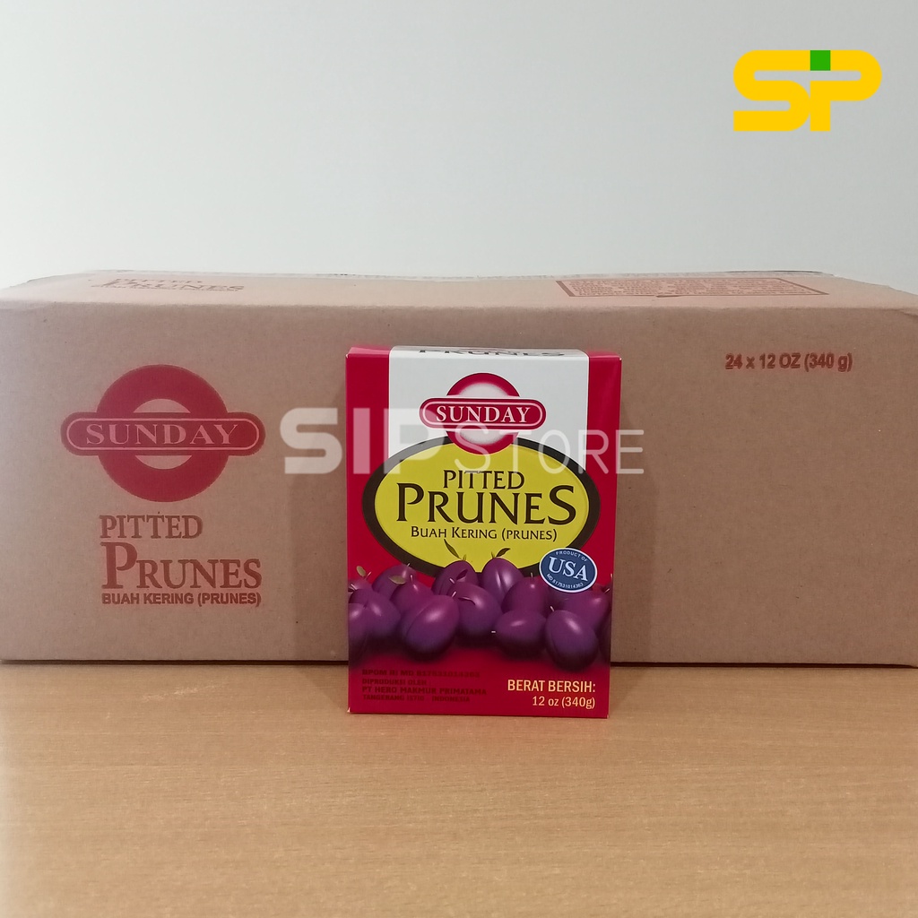 

Sunday Prunes 340 gr (1 DUS) pitted prune / Sunday Buah kering prunes