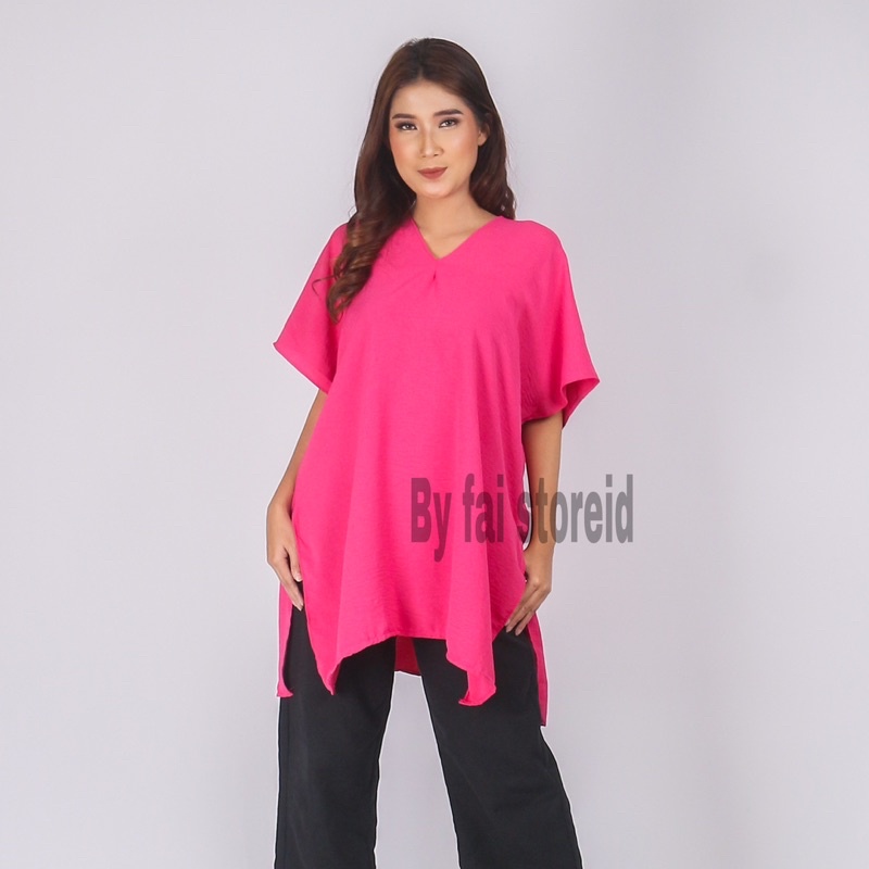 LONG SQUARE NAGITA CRINKLE AIRFLOW | ATASAN WANITA BLOUSE BASIC BAHAN CRINKLE AIRFLOW | BAJU NAGITA VIRAL KEKINIAN