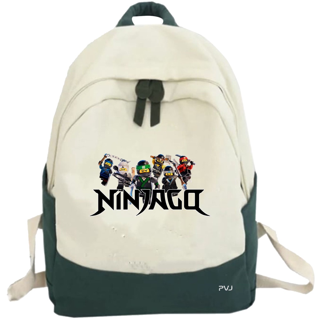 PVJ - TAS Anak Sekolah Ransel Motif Lego Ninjago Laki-laki dan Perempuan