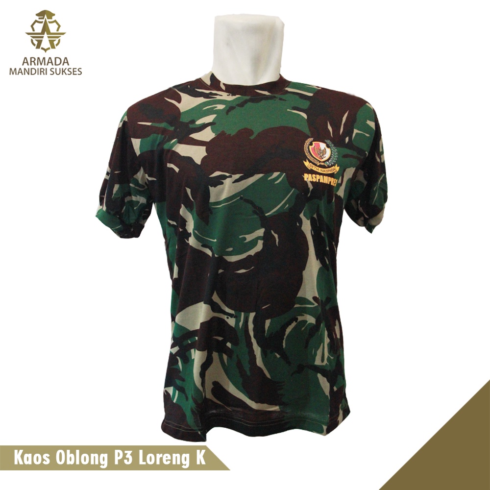 Kaos Paspampres Logo Loreng - Kaos Dalam Paspampres Logo Loreng